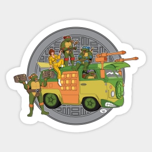 Pizza time with the Turtles Sticker